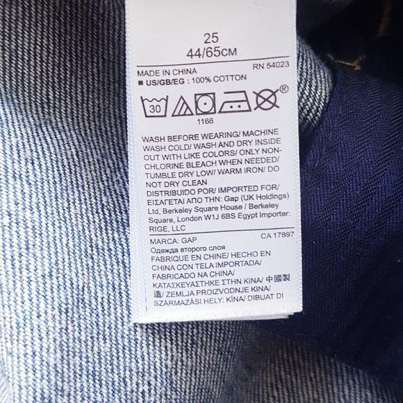 GAP 1969 Blue Denim Front Button Mini Skirt - Picture 7 of 9